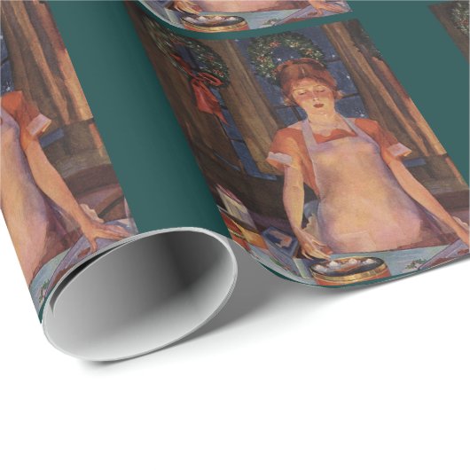 De Kerstkok Cadeaupapier (Rol Hoek)