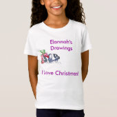 De kerstkonijn t-shirt (Voorkant)