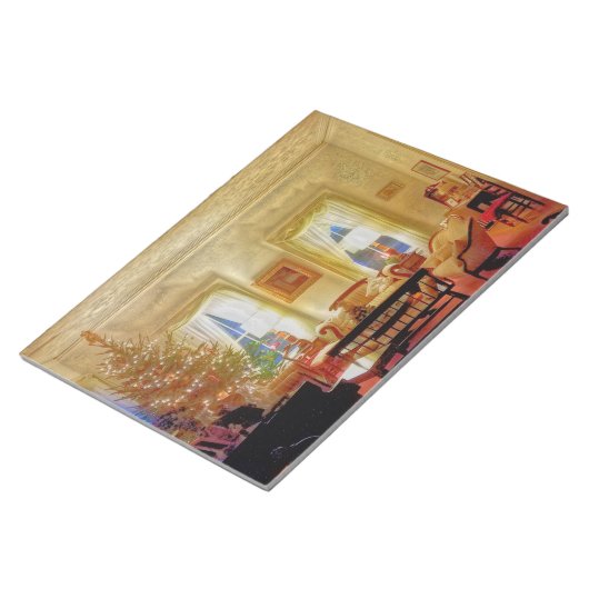 De kerstlaptop notitieblok (Schuin)