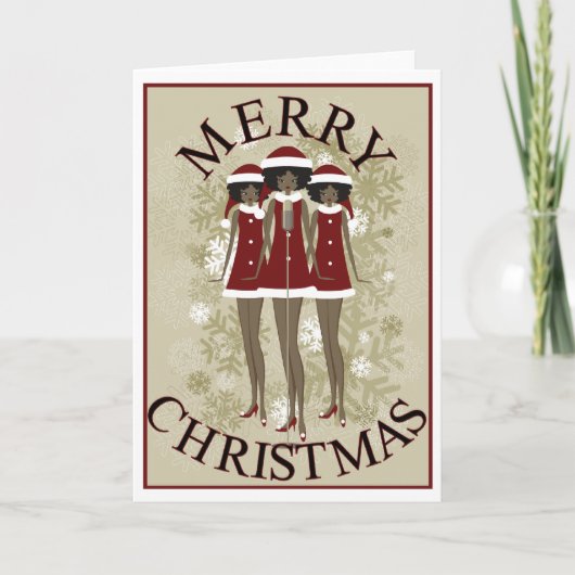 De kerstliederen feestdagen kaart (Voorkant)