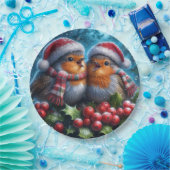 De Kerstliedjeszangers Papieren Bordje (Feest)