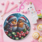 De Kerstliedjeszangers Papieren Bordje (Feest)