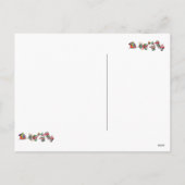 De kerstmagie van de egel feestdagenkaart (Achterkant)