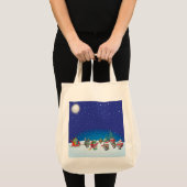 De kerstmagie van de egel tote bag (Voorkant (product))