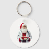 DE KERSTMAN ALS ARTS SLEUTELHANGER (Voorkant)