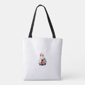DE KERSTMAN ALS ARTS TOTE BAG (Achterkant)