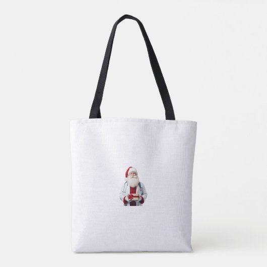 DE KERSTMAN ALS ARTS TOTE BAG (Achterkant)