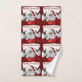  De kerstman  Bad Handdoek (Handdoek)