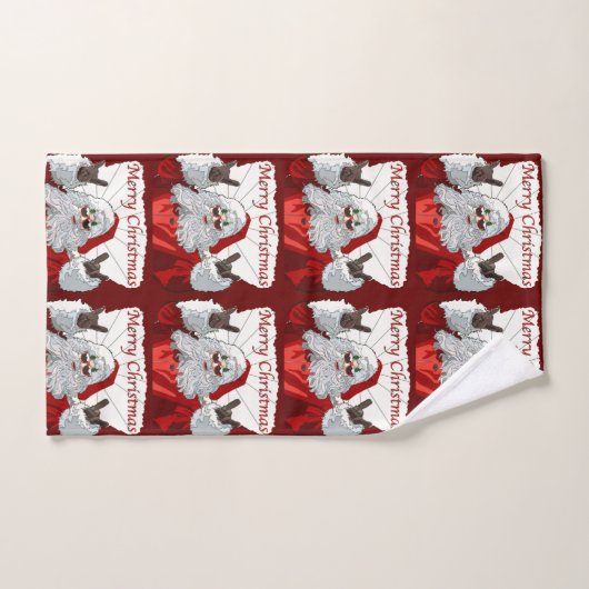 De kerstman Bad Handdoek (Handdoek)