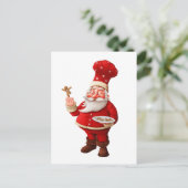 De Kerstman bakt het Man van de Peperkoek Feestdagenkaart (Staand voorkant)