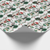 De kerstman ben ik Naughty geweest? Of Nice?  -Ker Cadeaupapier (Hoek)