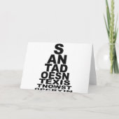 De kerstman bestaat niet feestdagen kaart (Achterkant)