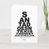 De kerstman bestaat niet feestdagen kaart (Achterkant)