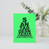 De kerstman bestaat niet feestdagenkaart (Staand voorkant)