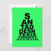 De kerstman bestaat niet feestdagenkaart (Voorkant / Achterkant)