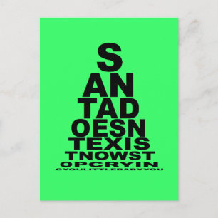 De kerstman bestaat niet feestdagenkaart