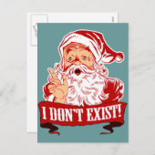 De Kerstman bestaat niet Feestdagenkaart (Voorkant / Achterkant)