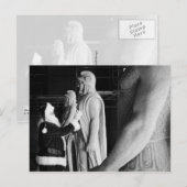 De kerstman bewondert een Centurian Wacht, de Post Feestdagenkaart (Voorkant / Achterkant)