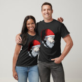 De Kerstman bidt voor ons met Pet en baard T-shirt (Unisex)