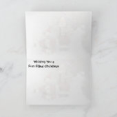 De Kerstman bouwt een Snowman! Feestdagen Kaart (Binnen)