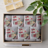 De Kerstman bouwt een Snowman-weefselpapier Tissuepapier (Geschenk)