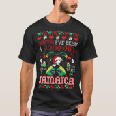 De kerstman brengt me naar Jamaica's Ugly Sweater T-shirt (Voorkant)