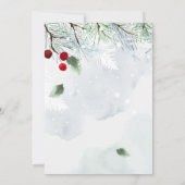 De kerstman brengt ons een Baby kerstcadeau Kaart (Achterkant)