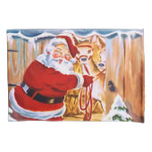 De kerstman brengt zijn herders mee kussensloop (Voorkant)