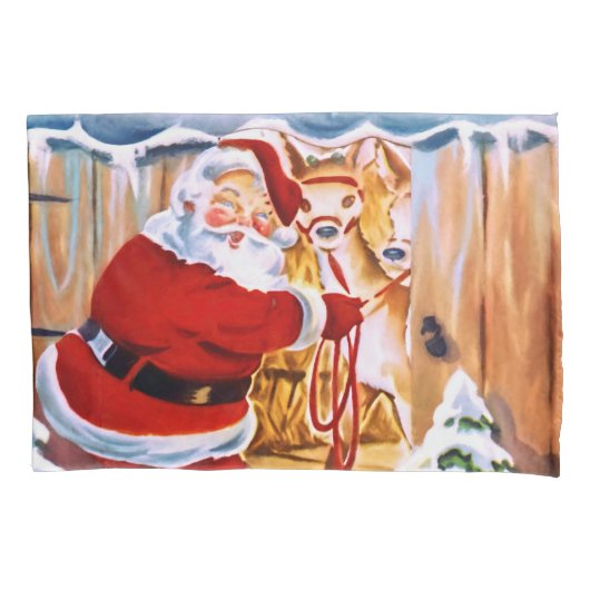 De kerstman brengt zijn herders mee kussensloop (Voorkant)