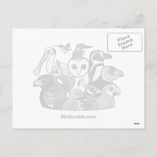 De Kerstman Budgies van het Riet van het snoep Feestdagenkaart (Achterkant)