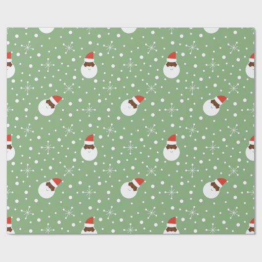 De kerstman? cadeaupapier (Vlak)