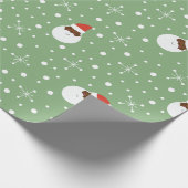 De kerstman? cadeaupapier (Hoek)