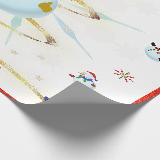 De kerstman - cadeaupapier (Hoek)