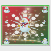 De kerstman - cadeaupapier (Vlak)