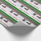 De kerstman? cadeaupapier (Hoek)