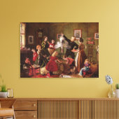 De kerstman canvas afdruk (Insitu (Woonkamer))