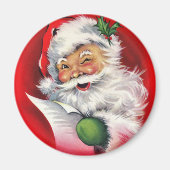 De  Kerstman checkt zijn lijst Magneet (Voorkant)