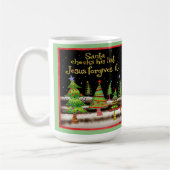 De Kerstman controleert zijn lijst... Jezus vergee Koffiemok (Links)