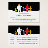 De kerstman, de kerstfeestkaartjes van de kerstpar visitekaartje (Voorkant /achterkant)