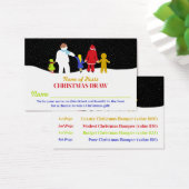 De kerstman, de kerstfeestkaartjes van de kerstpar visitekaartje (Bureau)