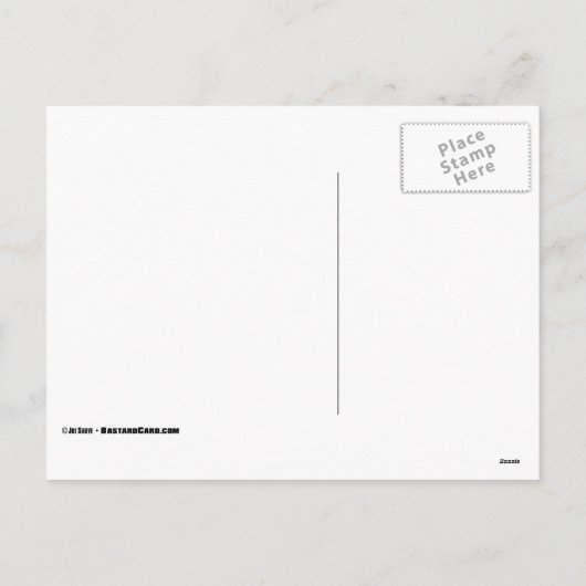 De kerstman denkt dat je een grappig kerstBriefkaa Feestdagenkaart (Achterkant)