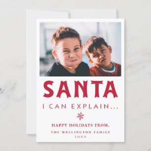 De kerstman die ik kan uitleggen... Photo Holiday  Feestdagenkaart