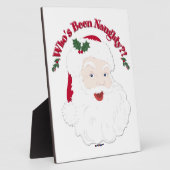 De  Kerstman die Naughty is geweest?! Fotoplaat (Zijkant)