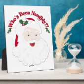 De  Kerstman die Naughty is geweest?! Fotoplaat (Zijkant)