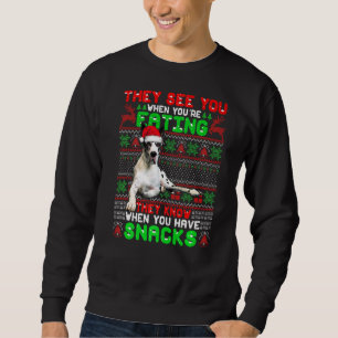 De kerstman die ze je zien als je eet trui