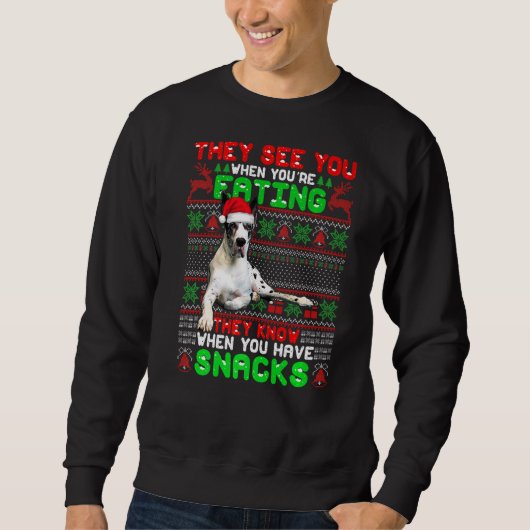 De kerstman die ze je zien als je eet trui (Voorkant)