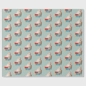 De Kerstman doet een dutje Cadeaupapier (Vlak)