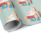 De Kerstman doet een dutje Cadeaupapier (Rol Hoek)