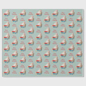 De Kerstman doet een dutje Cadeaupapier (Vlak)