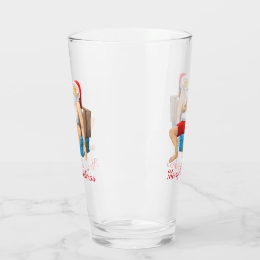 De Kerstman doet een dutje Glas (Links)